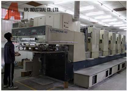 Lithrone Printing Press of Paper Packaging Plant